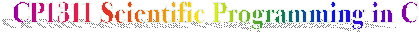 CP1311 Scientific Programming in C